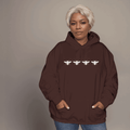 4 Bees Plus-Size Hoodie in Premium 100% Cotton - Soft and Comfortable with Bee Motif - FullFab
