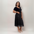 SEQUIN AND LACE ELASTIC WAIST SKIRT - FullFab