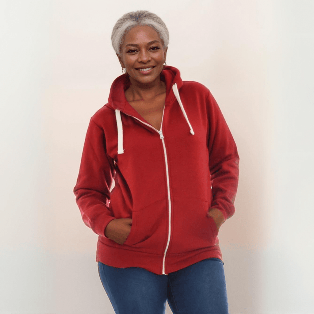 ZIP UP HOODIE PLUS SIZE JACKET - FullFab