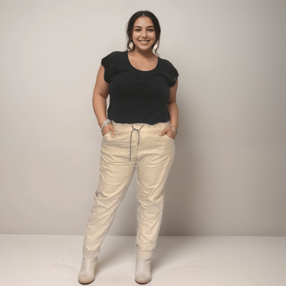 ROCKTHOSECURVES FAUX LEATHER VERY STRETCHY MAGIC TROUSERS / JEANS - FullFab