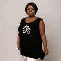 BLACK CHERRY BOW SLEEVELESS VEST - FullFab