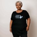 BLACK FLUENT IN FOWL LANGUAGE T-SHIRT - FullFab