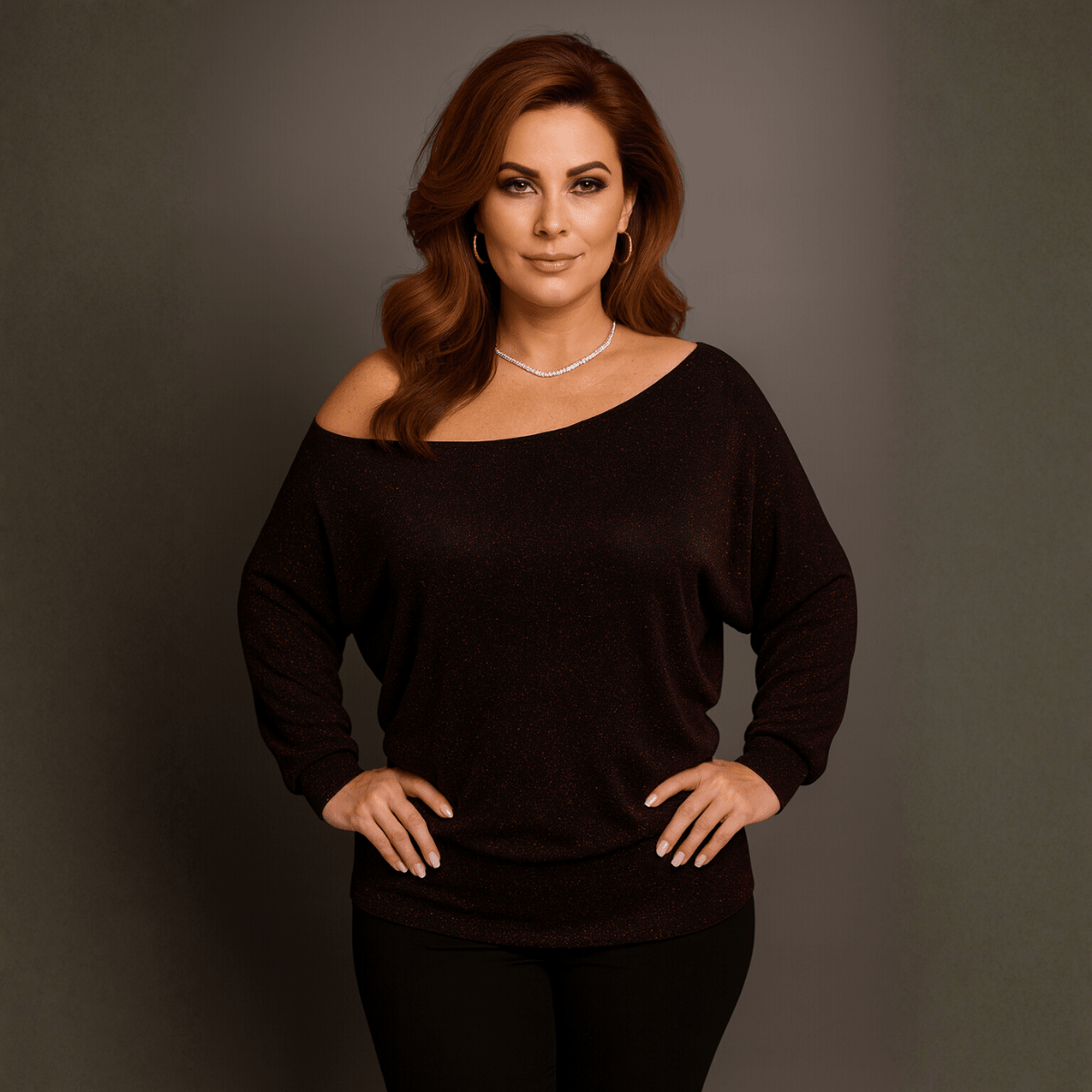 Sparkly Shimmer Off Shoulder Bardot Top - FullFab