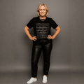 Sequin Self Confidence Longer length tshirt - FullFab