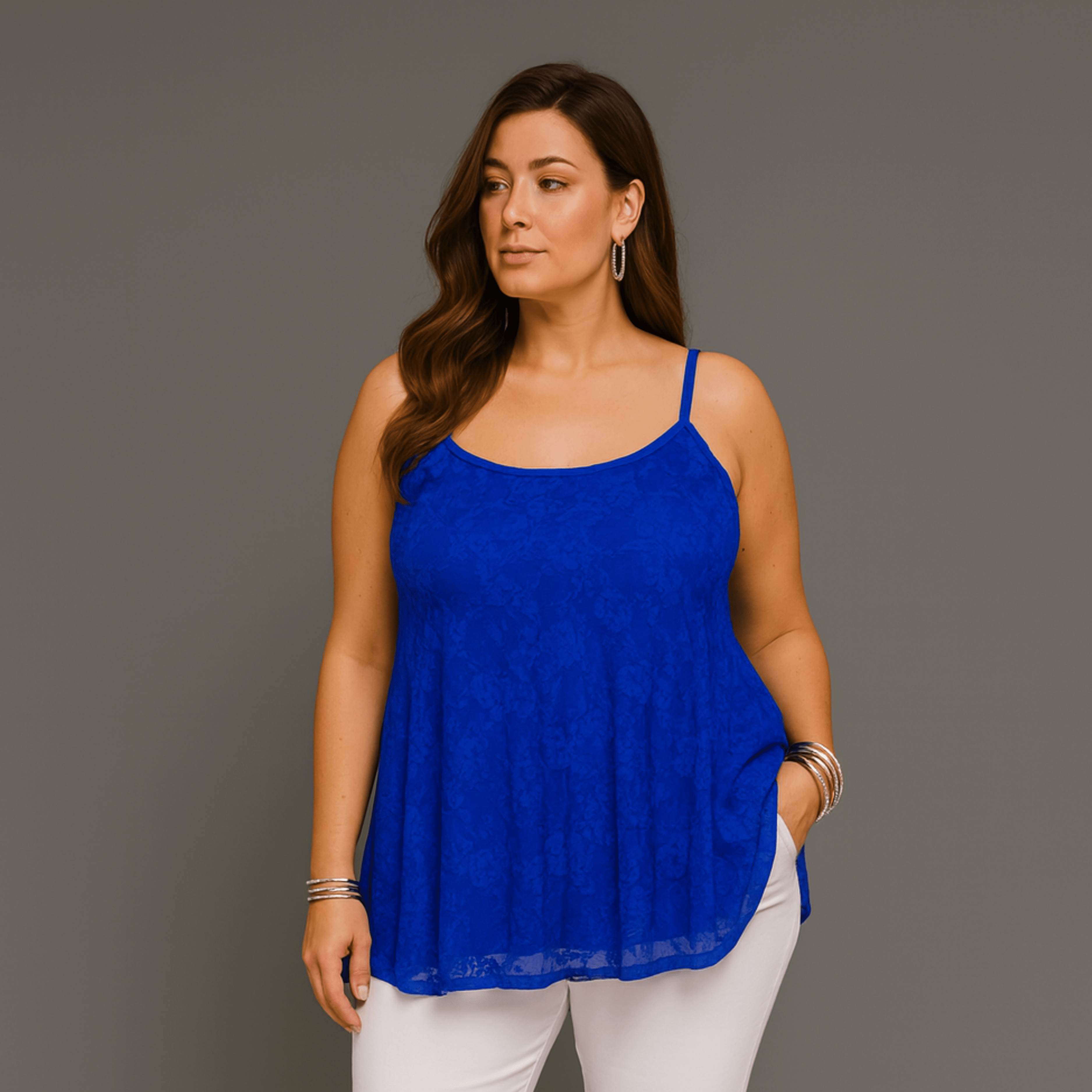 Strappy Lace Cami Top / Swing Vest - FullFab