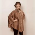 FLEECE POLO NECK OVERSIZED PONCHO / JUMPER - FullFab