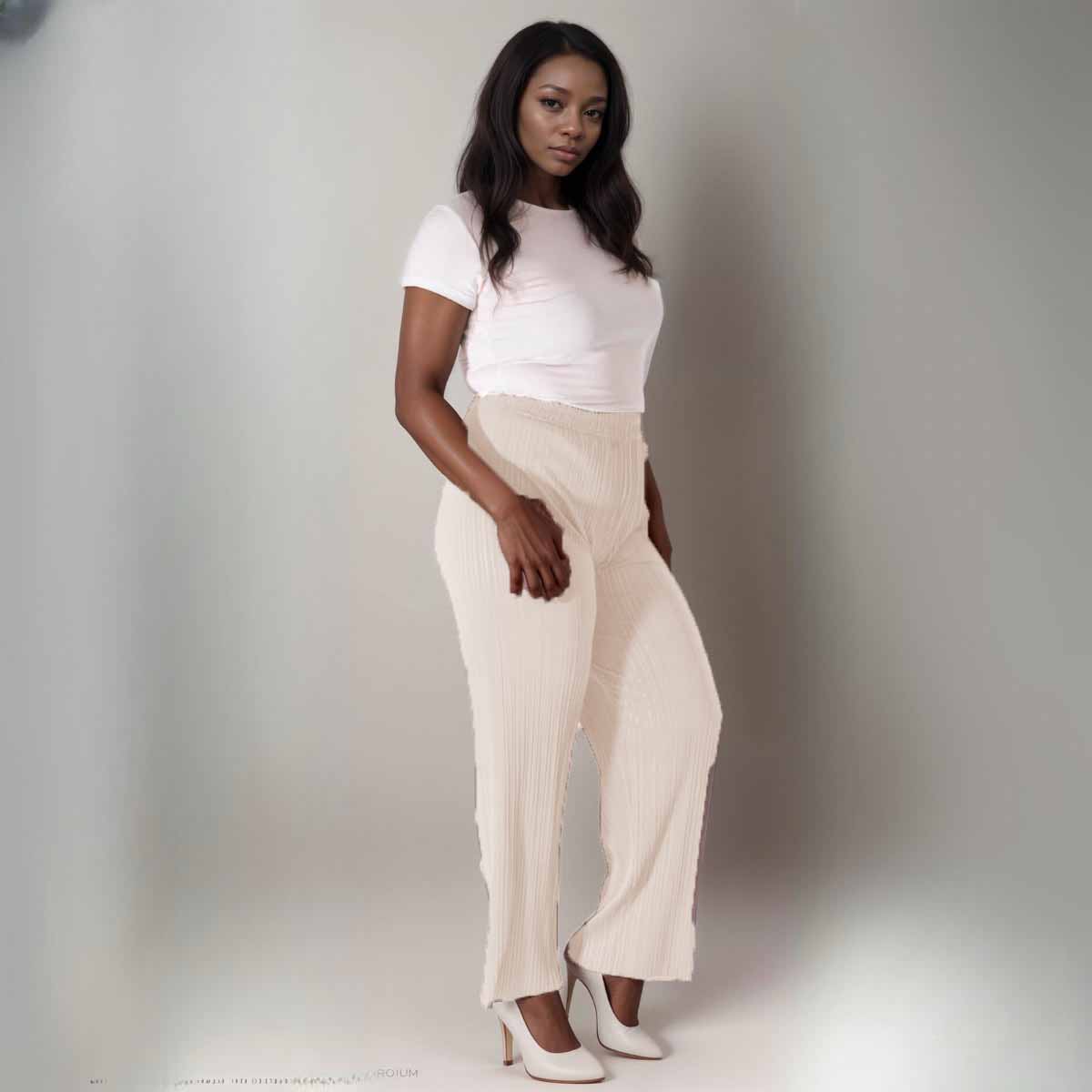ROCKTHOSECURVES CRINKLE PLEATED ELASTIC WAIST TROUSERS - FullFab