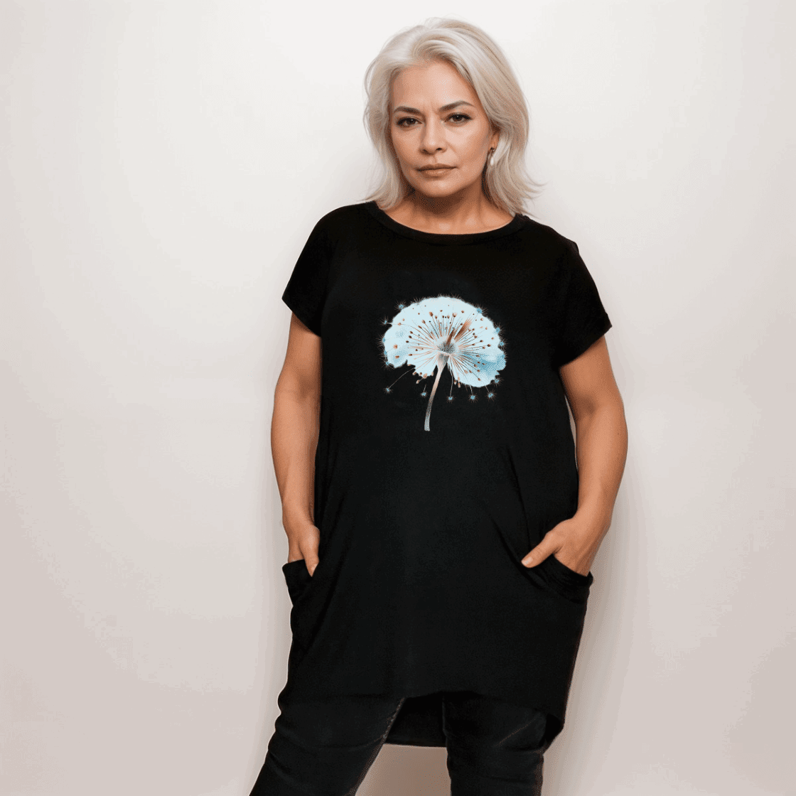 Dandelion Long Pocket T-Shirt - FullFab