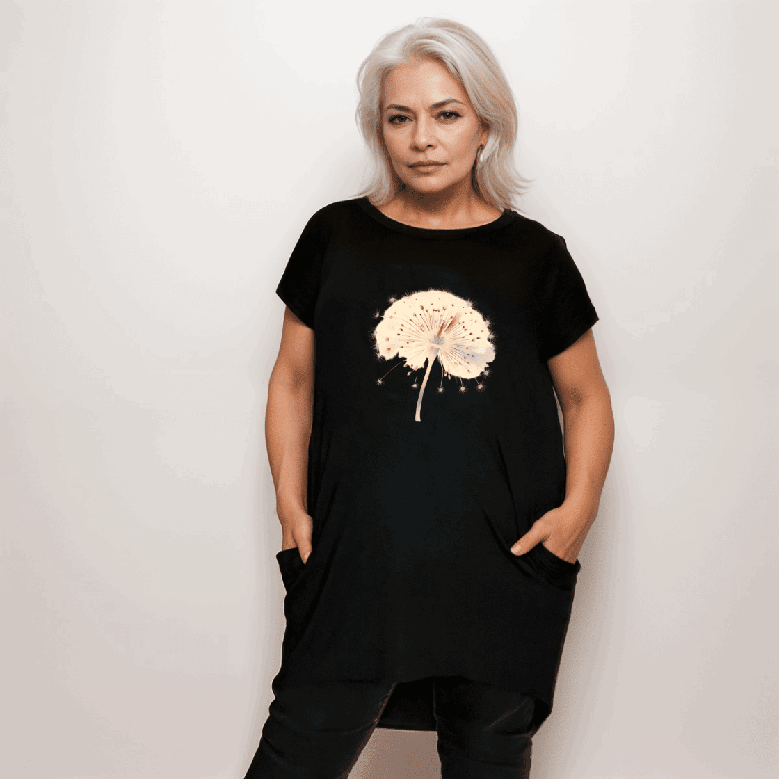 Dandelion Long Pocket T-Shirt - FullFab