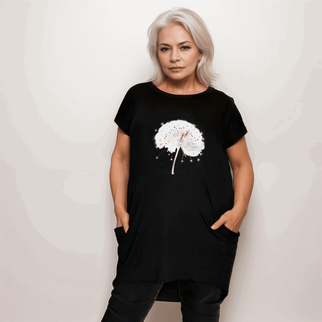 Dandelion Long Pocket T-Shirt - FullFab