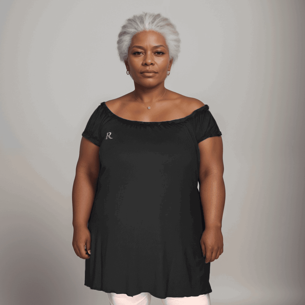 DIAMANTÉ R LONG BARDOT TOP - FullFab
