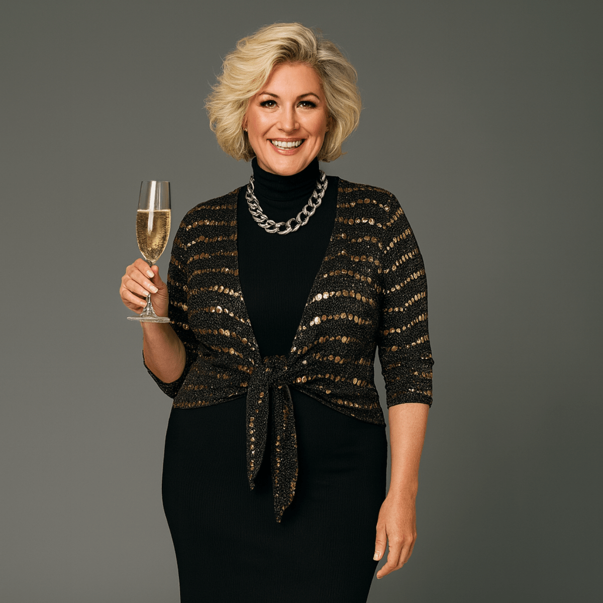 Sparkly Sequin 1/2 Sleeve Bolero / Shrug - FullFab