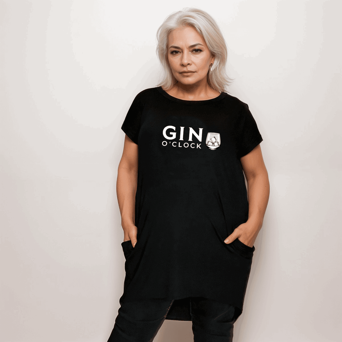 GIN O'CLOCK LONG POCKET T-SHIRT - FullFab