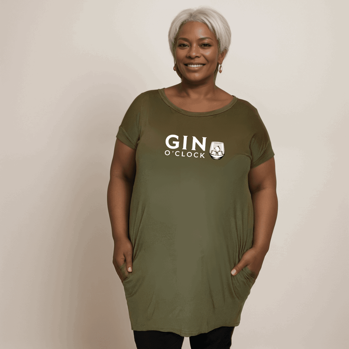 GIN O'CLOCK LONG POCKET T-SHIRT - FullFab