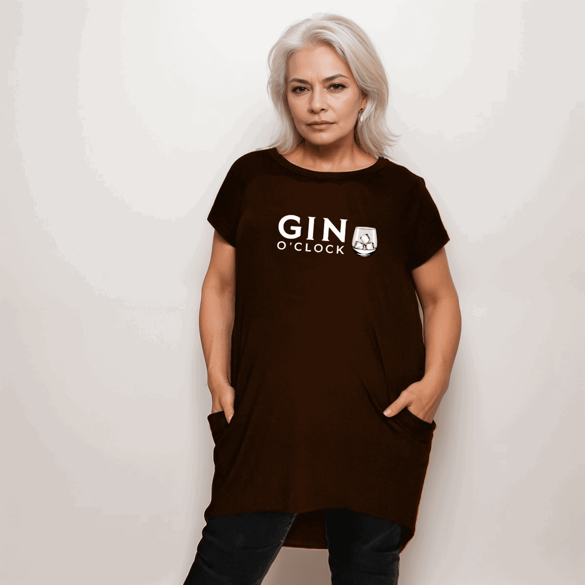 GIN O'CLOCK LONG POCKET T-SHIRT - FullFab