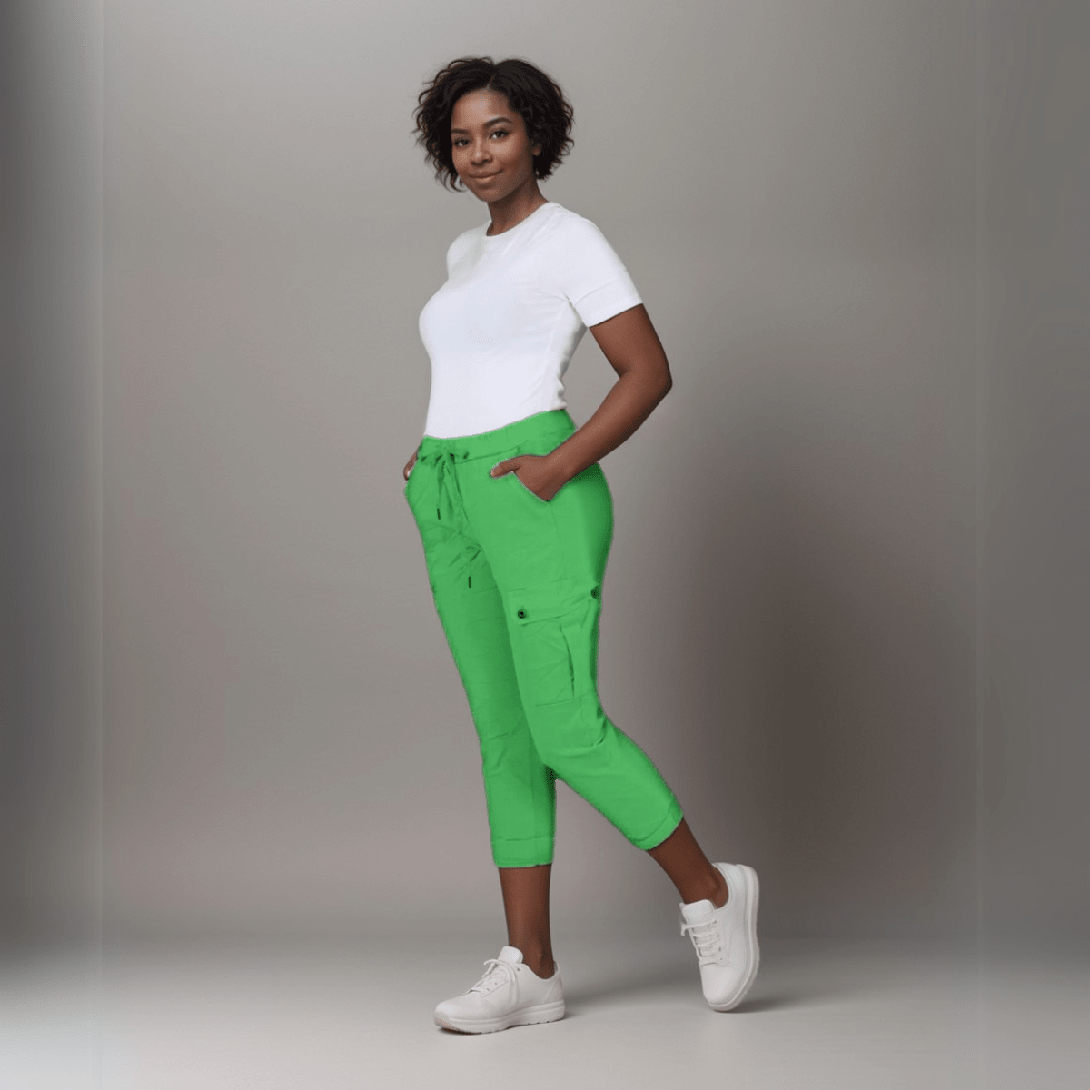 Plain Super Stretch Cargo Magic Trousers Jeans - FullFab