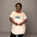 I'M A MESS DIPPED HEM T-SHIRT - FullFab