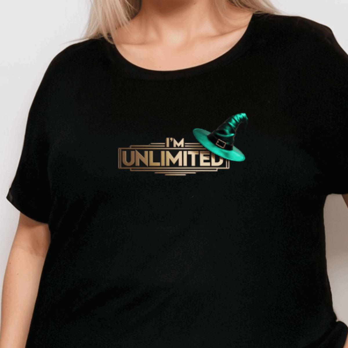 I'M UNLIMITED DIPPED HEM T-SHIRT - FullFab