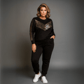 Leopard V-Panel Tracksuit with Pockets - FullFab