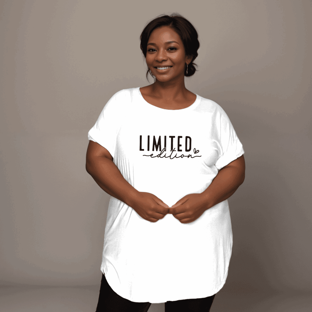 Limited-Edition Dipped-Hem T-Shirt - FullFab