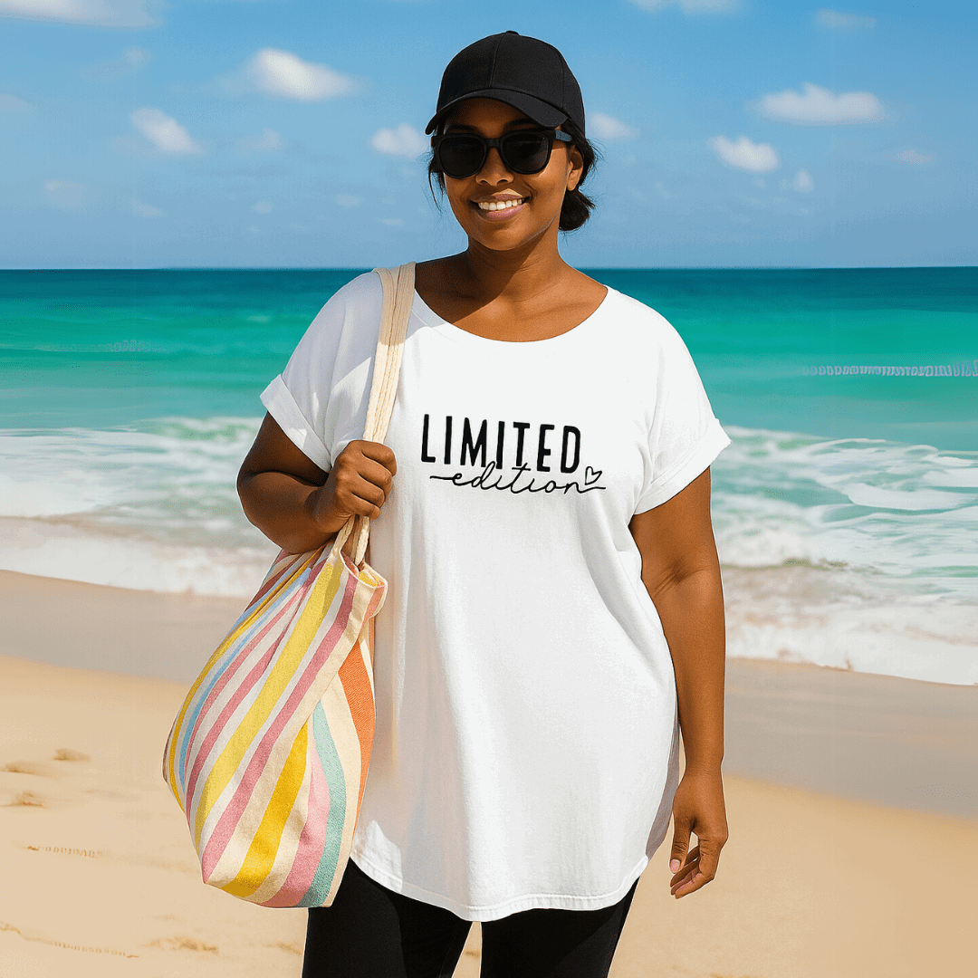 Limited-Edition Dipped-Hem T-Shirt - FullFab