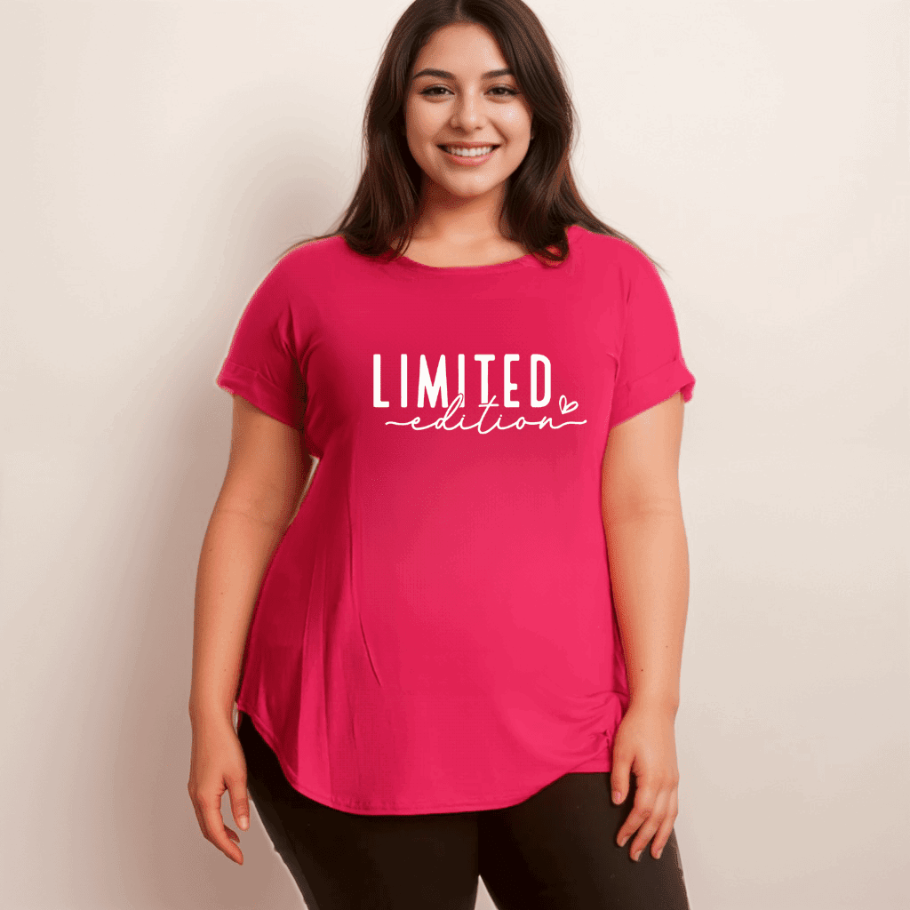 Limited-Edition Dipped-Hem T-Shirt - FullFab