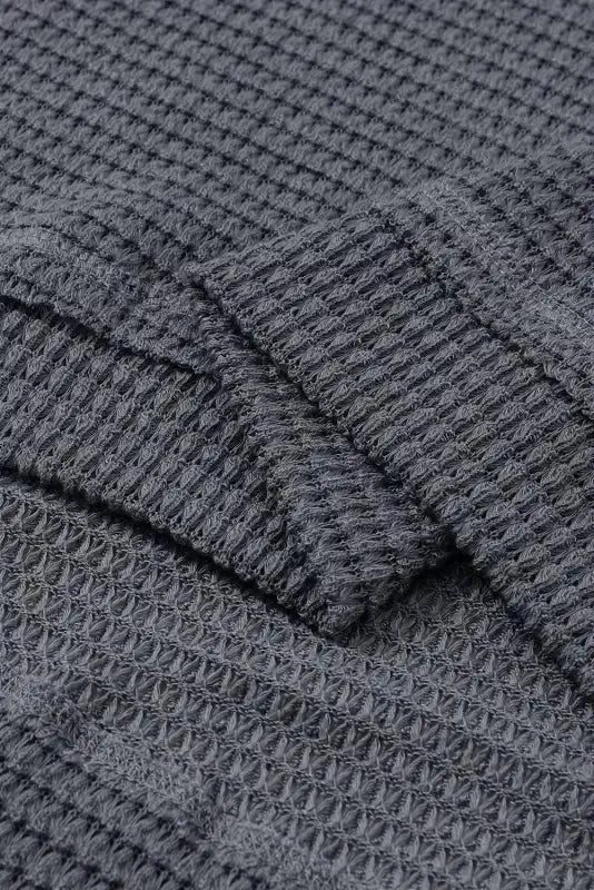 Moss Green Textured Knit Top | Plus Size Long Sleeve - FullFab
