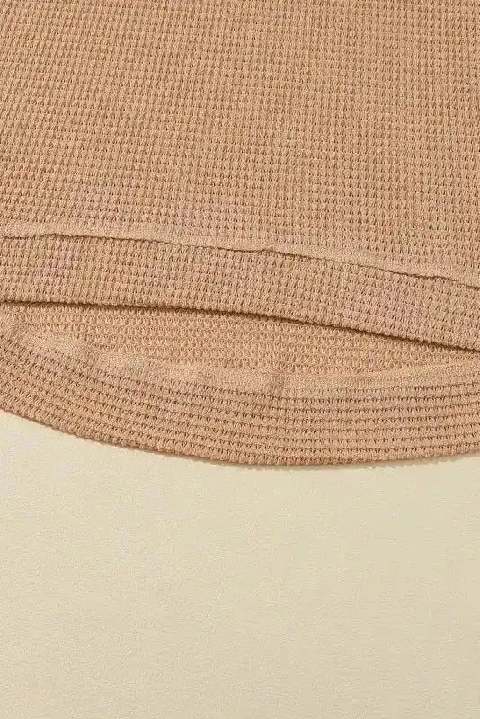Moss Green Textured Knit Top | Plus Size Long Sleeve - FullFab