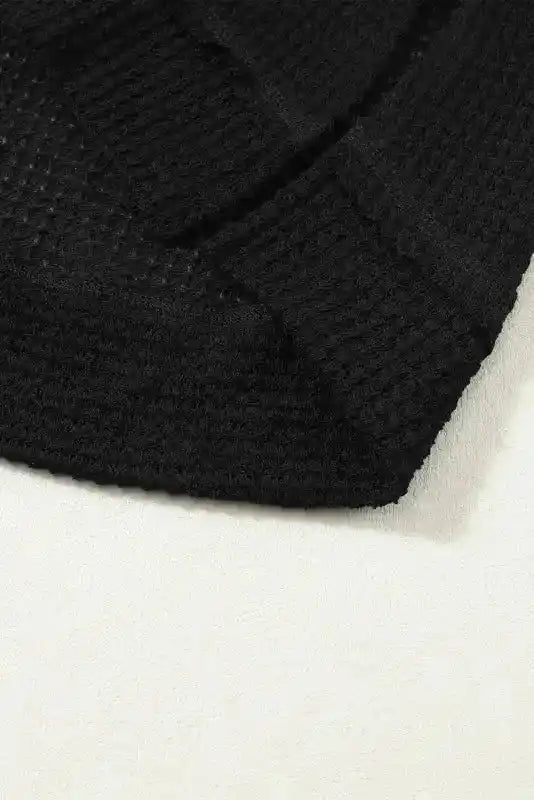 Moss Green Textured Knit Top | Plus Size Long Sleeve - FullFab