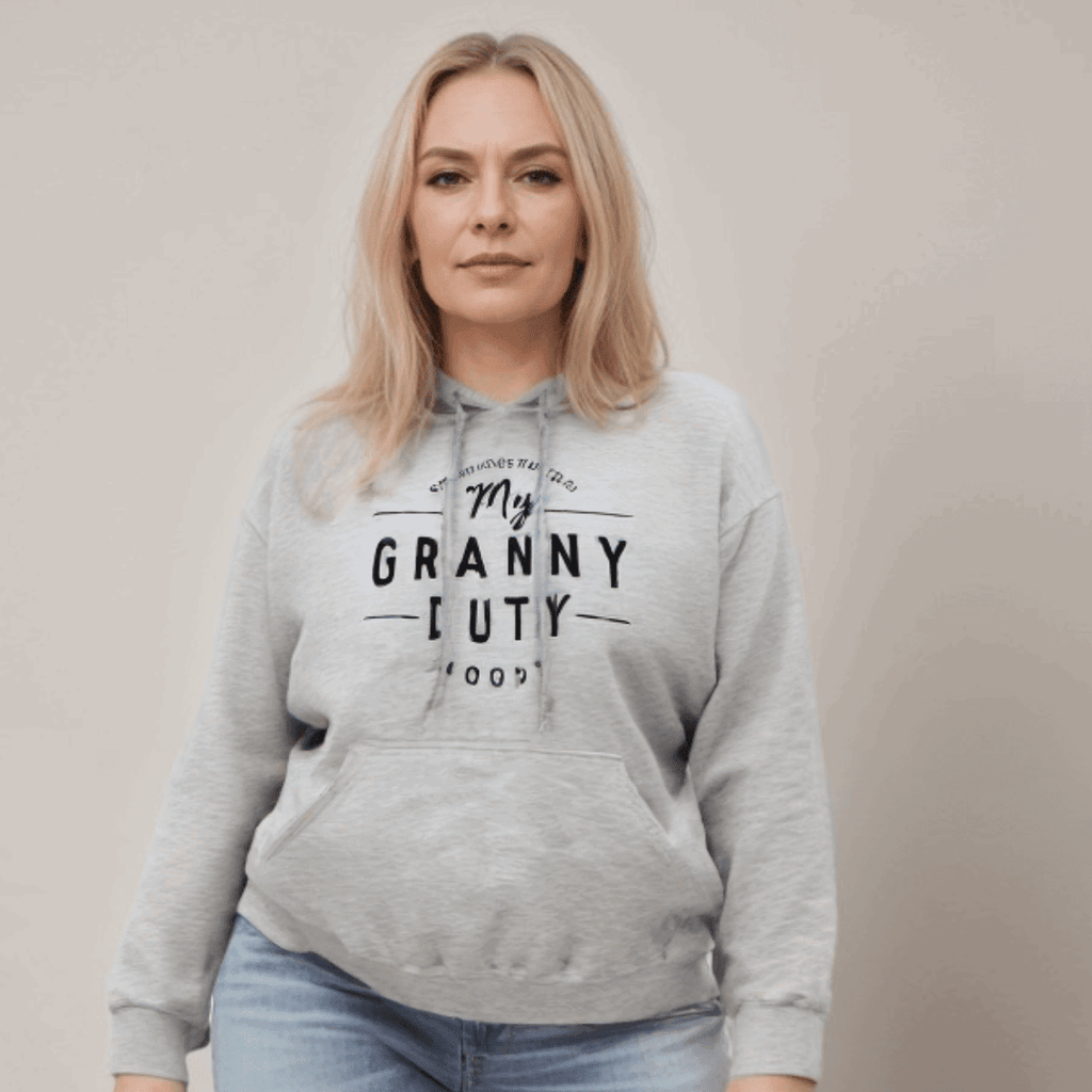 MY GRANNY DUTY LOOSE FITTING HOODIE - FullFab