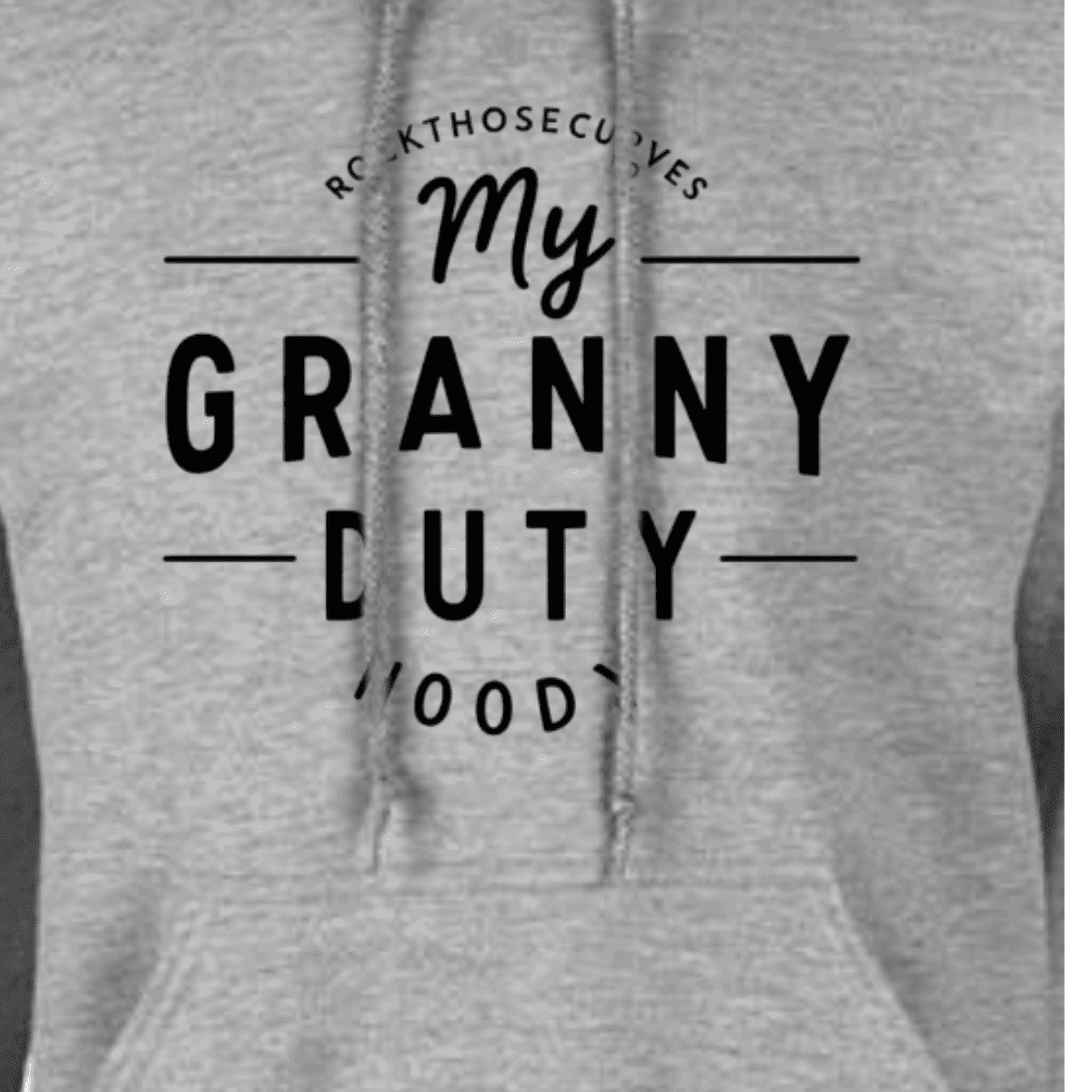MY GRANNY DUTY LOOSE FITTING HOODIE - FullFab