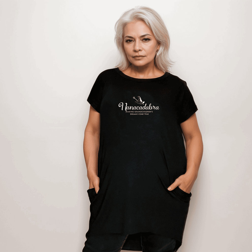 NANACADABRA LONG DIPPED HEM T-SHIRT - FullFab
