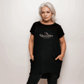 NANACADABRA LONG DIPPED HEM T-SHIRT - FullFab