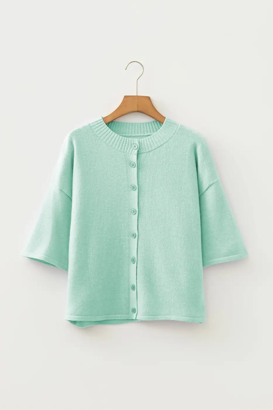 Pastel Fuzzy Knit Boxy Cardigan Women UK - FullFab