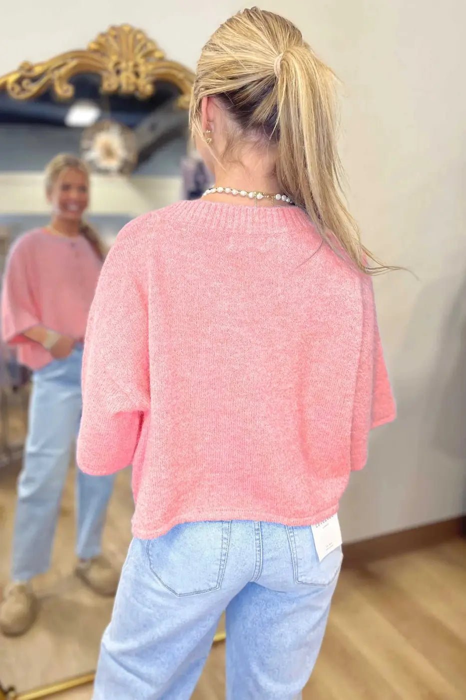 Pastel Fuzzy Knit Boxy Cardigan Women UK - FullFab
