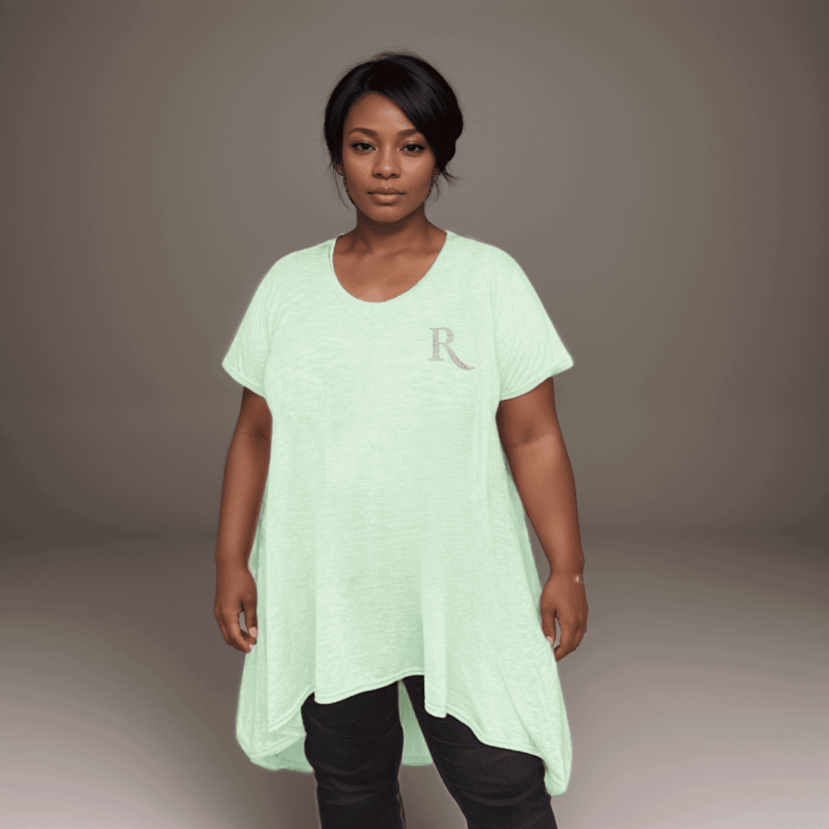 Pastel Swing Top with Diamante “R” Logo - FullFab