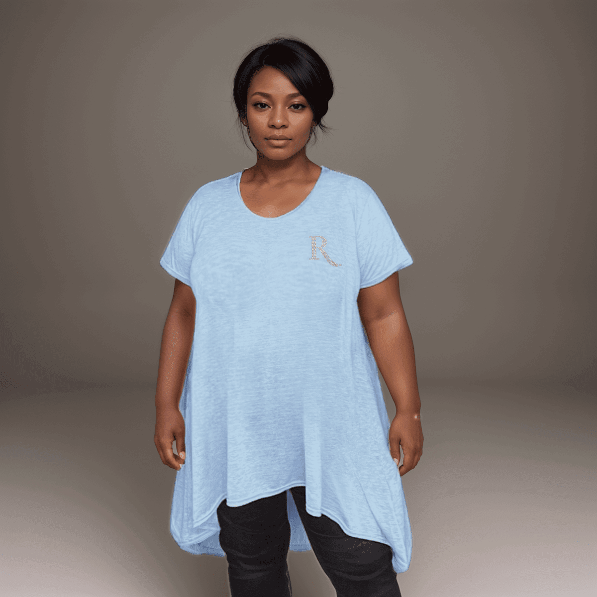 Pastel Swing Top with Diamante “R” Logo - FullFab