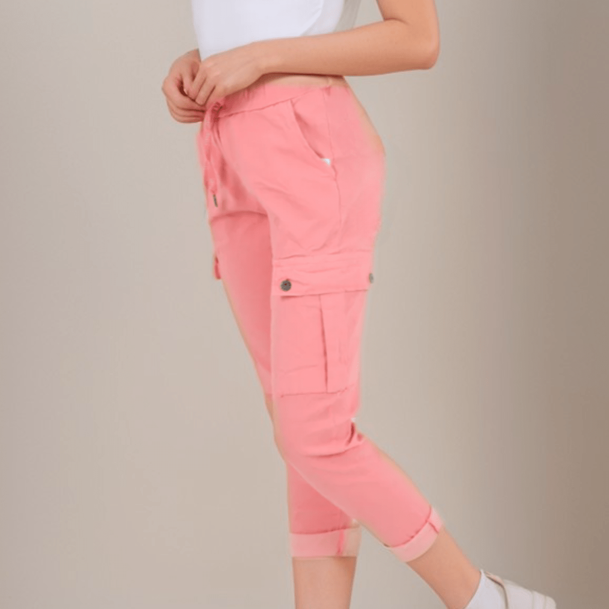 Plain Super Stretch Cargo Magic Trousers Jeans - FullFab
