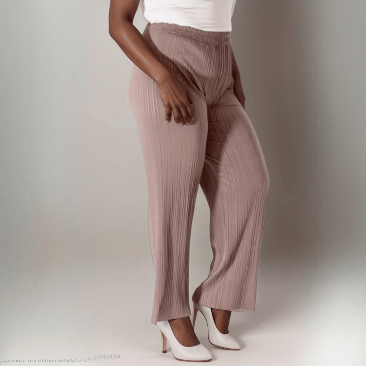 ROCKTHOSECURVES CRINKLE PLEATED ELASTIC WAIST TROUSERS - FullFab