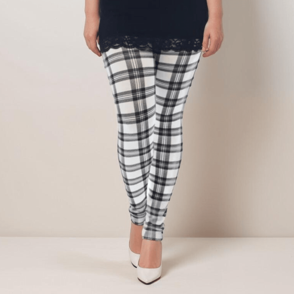 ROCKTHOSECURVES CLASSIC TARTAN HIGH RISE LEGGINGS - FullFab