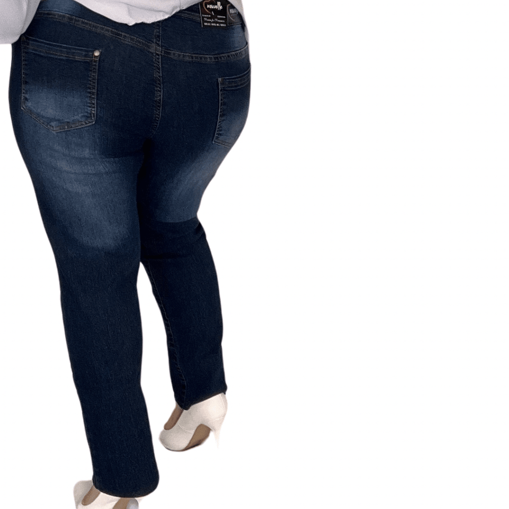 SUPER STRETCHY DENIM JEANS WITH SEQUIN PATCHES - FullFab