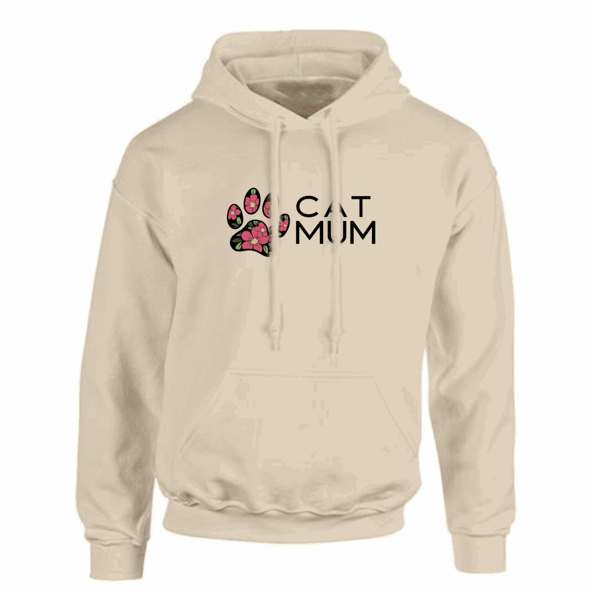 Plus‑Size Cat Mum Hoodie — Luxuriously Soft & Durable - FullFab