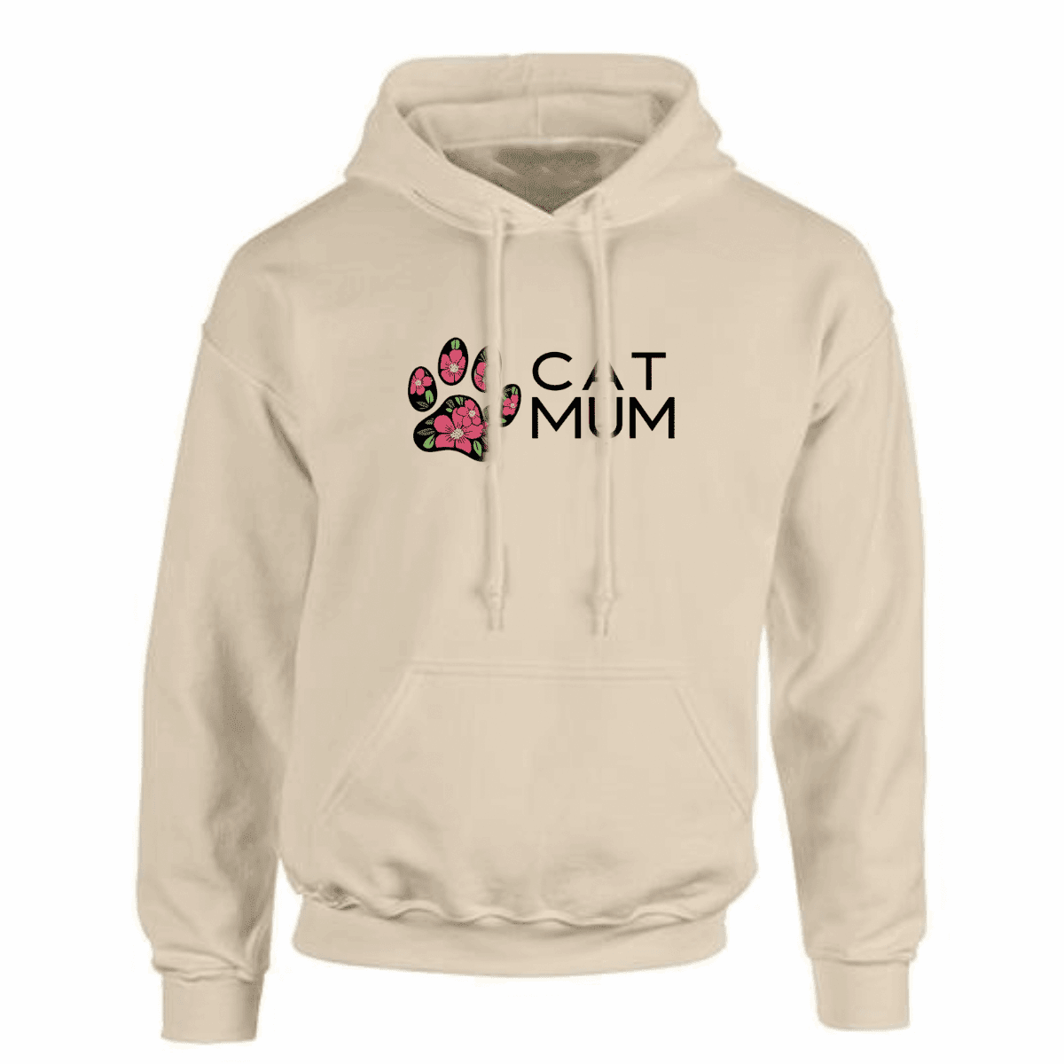 Plus‑Size Cat Mum Hoodie — Luxuriously Soft & Durable - FullFab