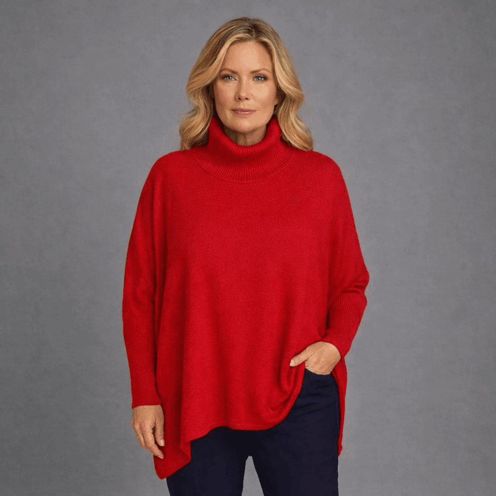 Polo Neck Super Soft Oversized Jumper - FullFab