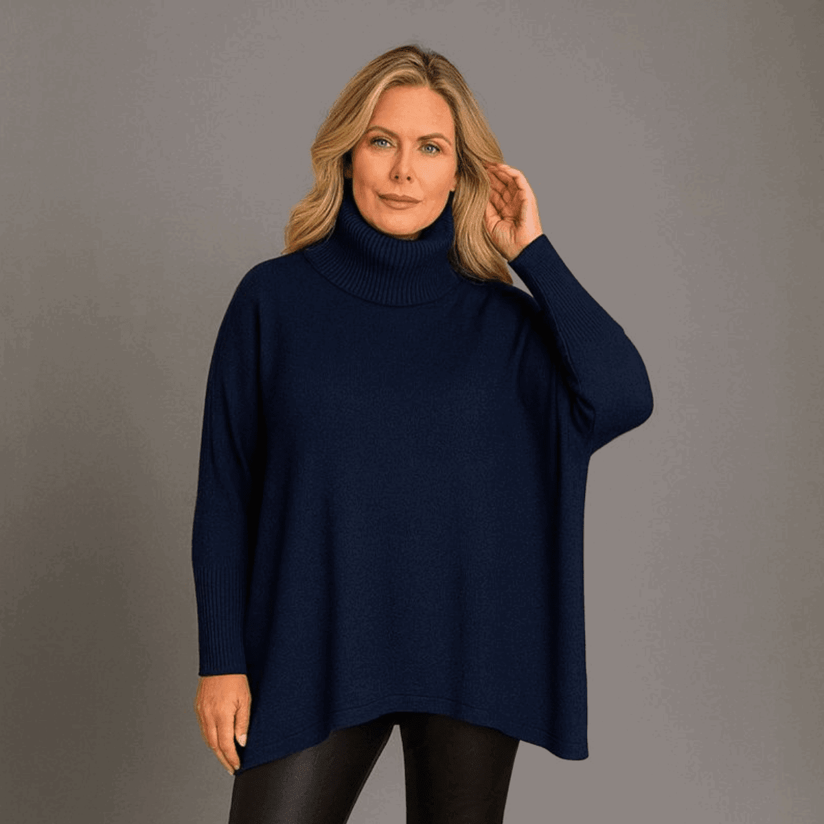 Polo Neck Super Soft Oversized Jumper - FullFab