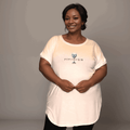 POWERED BY GIN DIPPED HEM T-SHIRT - FullFab