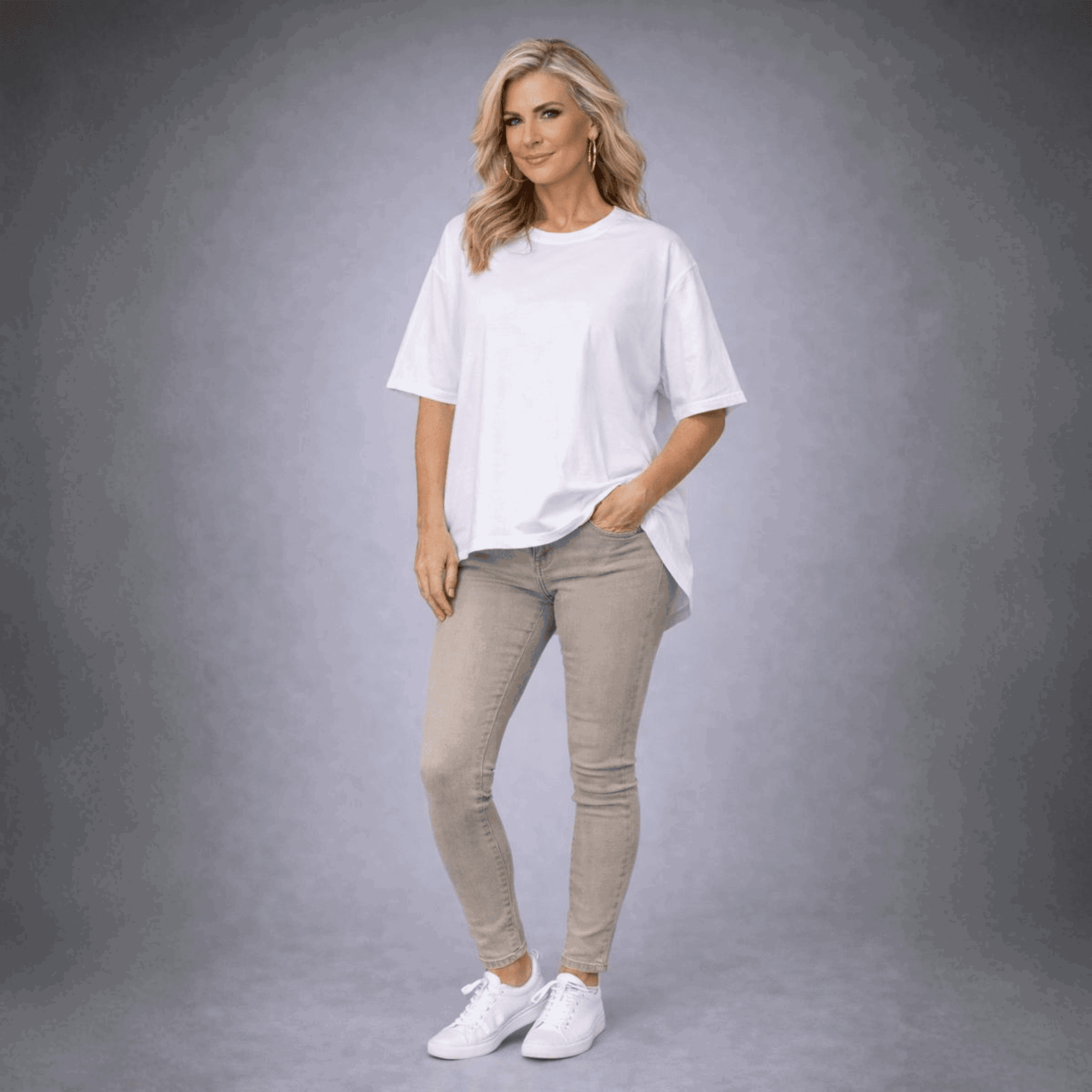 Premium Cotton dipped hem T-shirt - FullFab