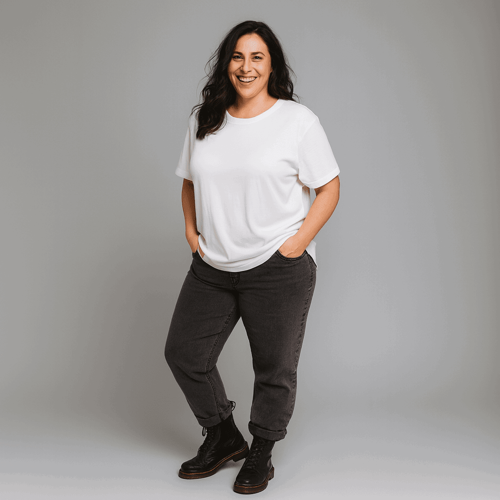 Premium Soft Stretchy Long Length T-shirt - FullFab
