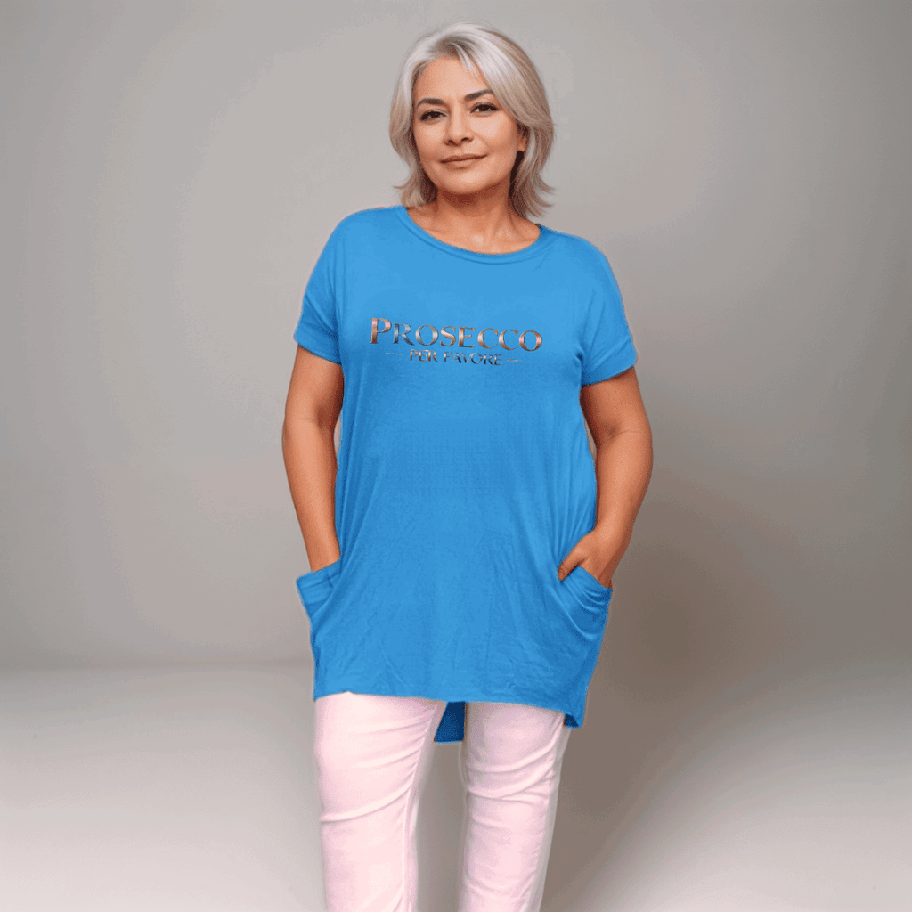 “Prosecco Per Favore” Long-Pocket T-Shirt - FullFab