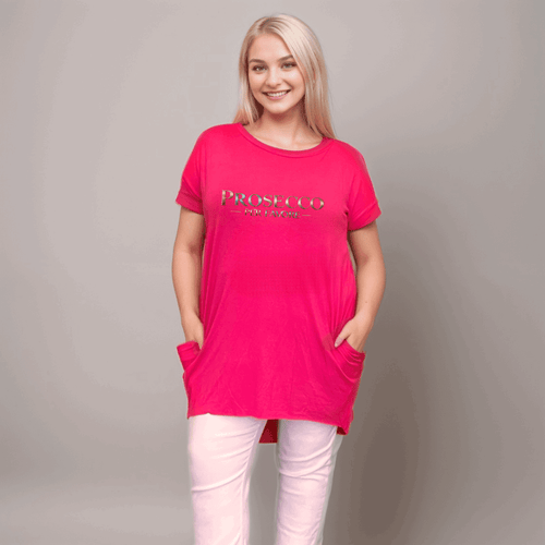 “Prosecco Per Favore” Long-Pocket T-Shirt - FullFab